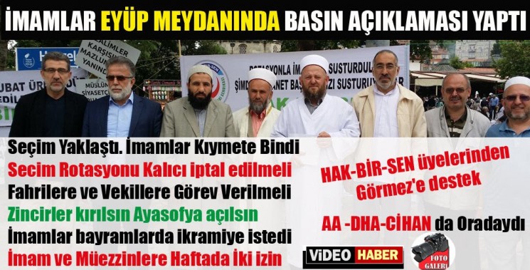 Hak Bir Sen Eyüp Meydanında Basın Açıklaması Yaptı