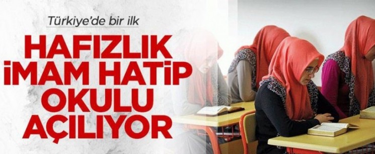 Hafızlık İmam Hatip Ortaokulu açılıyor